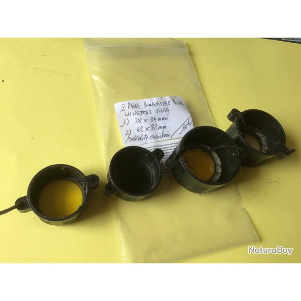 VENDU PAR LE-CUIRASSIER DEUX PAIRES DE BONNETTES POUR LUNETTES DE VIS�E