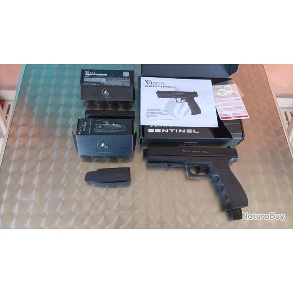 PISTOLET VESTA SENTINEL C50 + EXTENSION DE CANON TACHYON-S + SPEED LOADER