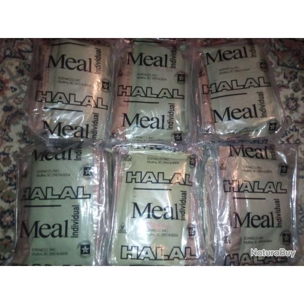 Lot de 6 Rations Am�ricaines MRE EPA Halal