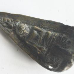 Ancien bronze Bouddha Asie du Sud Himalaya