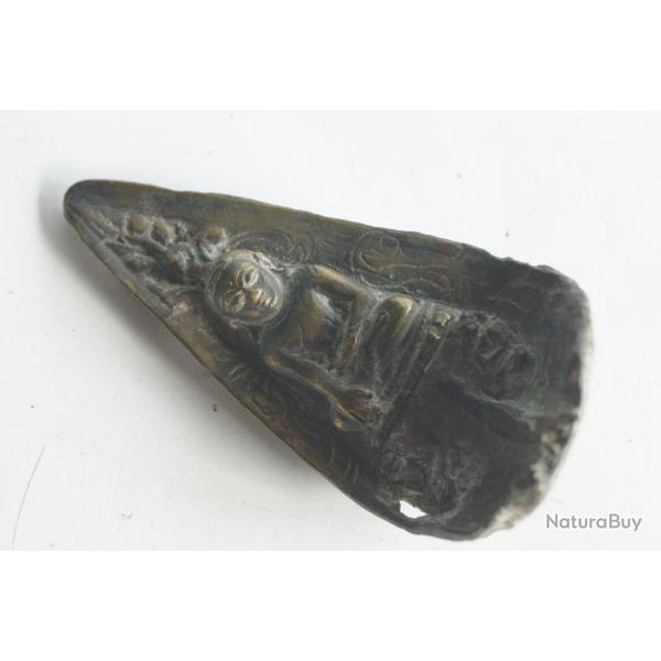 Ancien bronze Bouddha Asie du Sud Himalaya