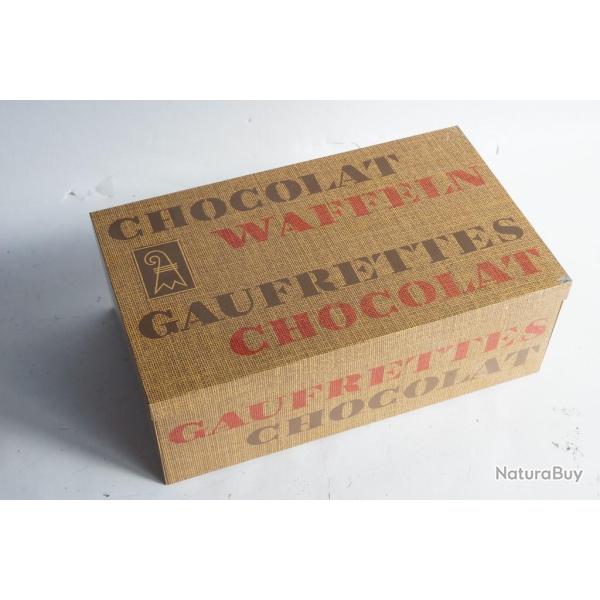 Bo�te t�le lithographi�e Gaufrettes chocolat L�ckerli-Huus