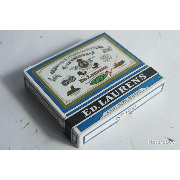 Bo�te � cigarettes carton Ed. Laurens bleu n�150 extension Suisse