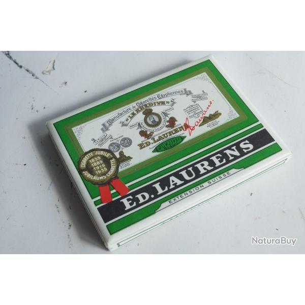 Bo�te � cigarettes carton Ed. Laurens Vert extension Suisse