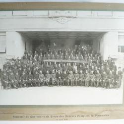 Ancienne Photographie Pompiers Plainpalais Gen&egrave;ve 1925
