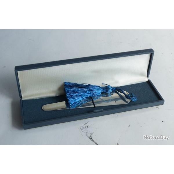 Signet marque page argent