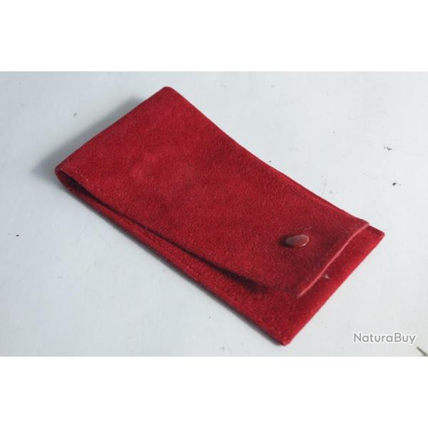CARTIER �tui Pochette de voyage velours rouge Travel Pouch Case