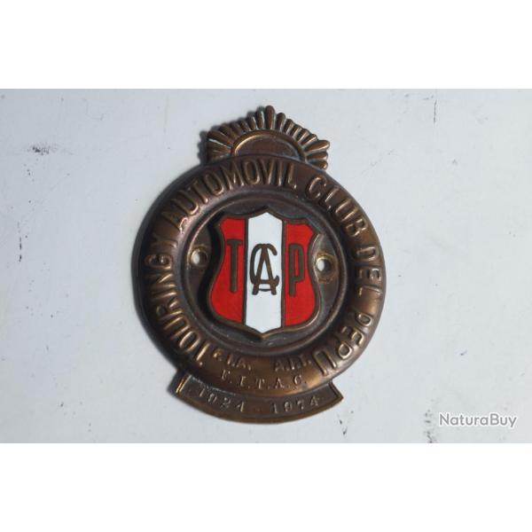 Insigne automobile �maill�e P�rou Touring y Automovil Club del Peru