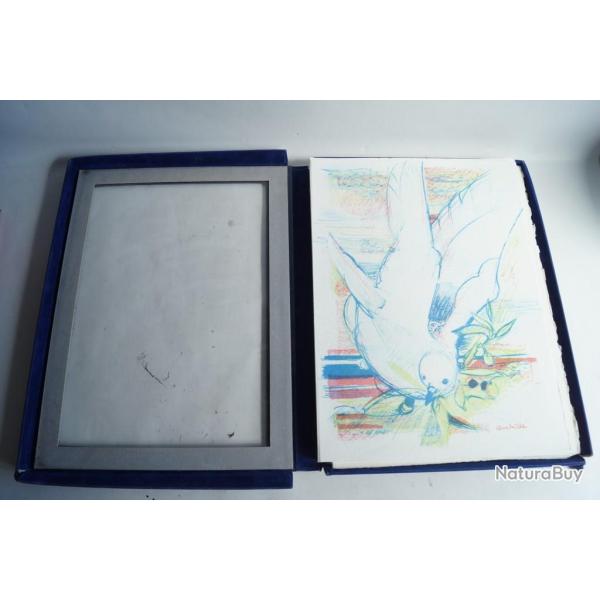Lithographie originale Paul AMBILLE La col�re