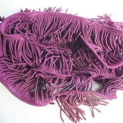 Frange torse violette 5 m&egrave;tres Passementerie Ameublement