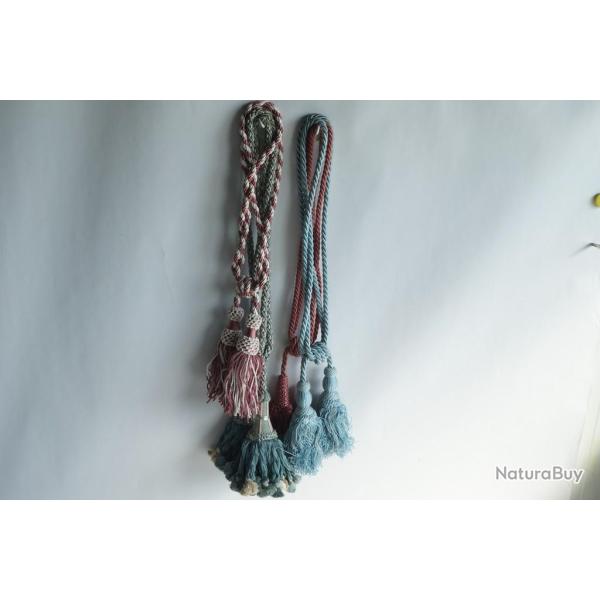 4 Embrasses de rideau � pompons Passementerie