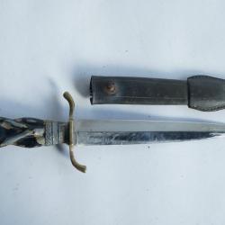 Ancienne Dague Couteau de chasse Femme nue