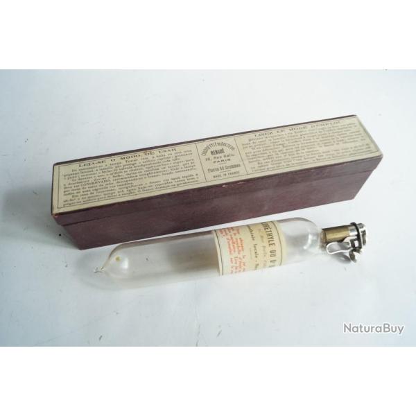 ?Ancien Flacon verre Chlor�thyle Dr Bengu� Paris anesth�sique