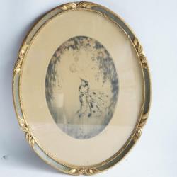 Gravure originale Femme Gaston Simoes de Fonseca