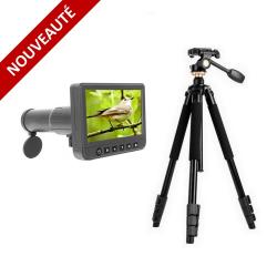 PROMO !! KIT DIGITAL OPTIC longue-vue num&eacute;rique 50x avec &eacute;cran + Tr&eacute;pied TQ338 360&deg;