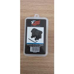 Colliers 25,4mm hauts pour rail 21mm neuf