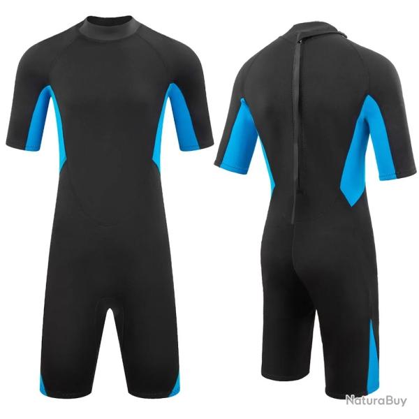Combinaison N�opr�ne Homme 3mm Manches Courtes Plong�e Surf Apn�e Kayak