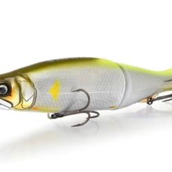 Leurre dur Gan Craft jointed claw R shaku one flashing GM chart 303mm 260gr