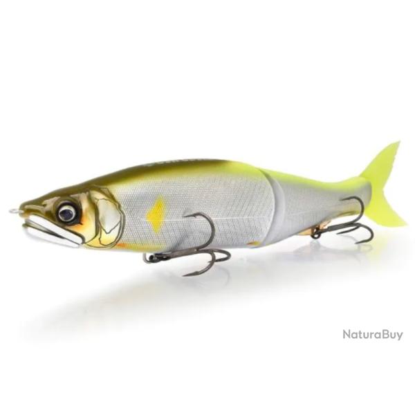 Leurre dur Gan Craft jointed claw R shaku one flashing GM chart 303mm 260gr