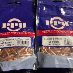 200 ogives 22(.224) HP BT PPU 75gr