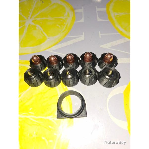 PACK haute puissance  pour kit de conversion  carabine cck tr68 hdr68 umarex + slug 3d
