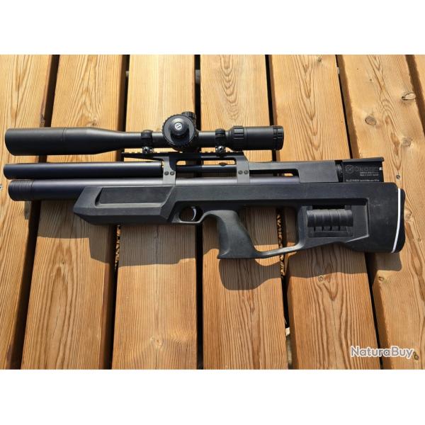 Pack PCP KalibrGun Cricket Cal. 5.5 (.22) + Lunette Hawke Sidewinder 6.5-20x42 + Pare-soleil