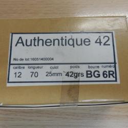 CARTOUCHES JOCKER AUTHENTIQUE CAL 12/70 BG 42 GRS N&deg;9