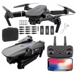 ENCHERE 1 EURO.....Drone pliable &agrave; double cam&eacute;ra, mod&egrave;le quadricopt&egrave;re avec 3 Batteries..