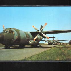 transall c 160 parachute parachutisme, parachutistes cpm