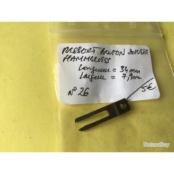 VENDU PAR LE-CUIRASSIER RESSORT DE BOUTON S�RET� FUSIL HAMMERLESS CAL 12/16