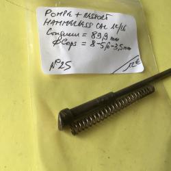 VENDU PAR LE-CUIRASSIER N&deg;25 POMPE DE LONGUESSE AVEC RESSORT  FUSIL HAMMERLESS CAL 12/16