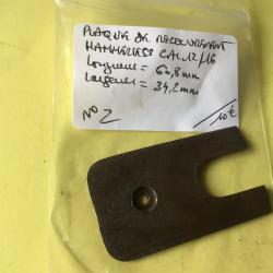 VENDU PAR LE-CUIRASSIER N&deg;2 PLAQUE DE RECOUVREMENT FUSIL HAMMERLESS CAL 12/16