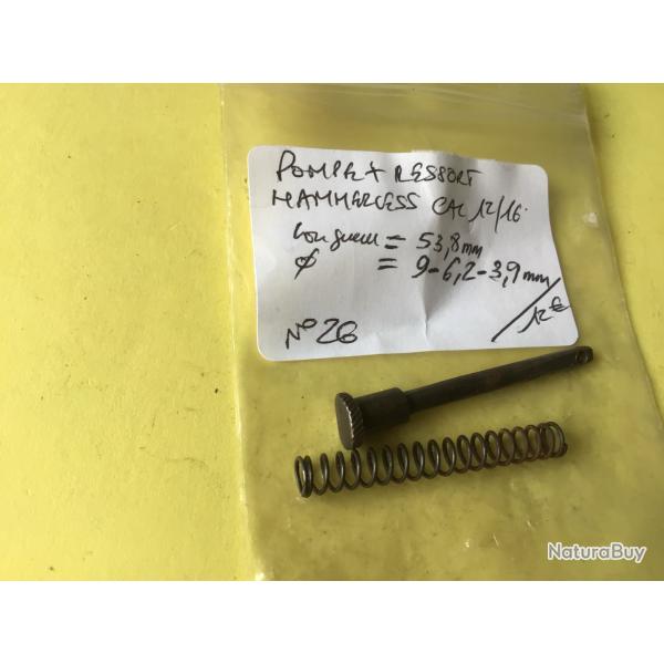 VENDU PAR LE-CUIRASSIER N�26  POMPE AVEC RESSORT FUSIL HAMMERLESS CAL 12/16