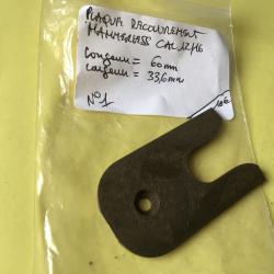 VENDU PAR LE-CUIRASSIER N&deg;1 PLAQUE RECOUVREMENT  FUSIL HAMMERLESS CAL 12/16