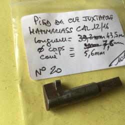 VENDU PAR LE-CUIRASSIER N&deg;20 PIED DE CL&Eacute; D'OUVERTURE FUSIL HAMMERLESS