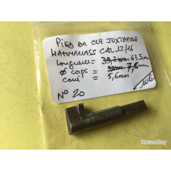 VENDU PAR LE-CUIRASSIER N�20 PIED DE CL� D'OUVERTURE FUSIL HAMMERLESS