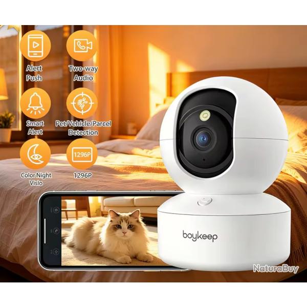 Cam�ra Int�rieur intelligente 2K Protection de s�curit� Surveillance Wifi 5G/2.4GHz ..ENCHERE 1 EURO