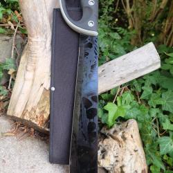Sabre Kukkri Brousse Lame Acier 3Cr13 Manche Abs Etui Nylon Machette Tactical Grosse Garde 001