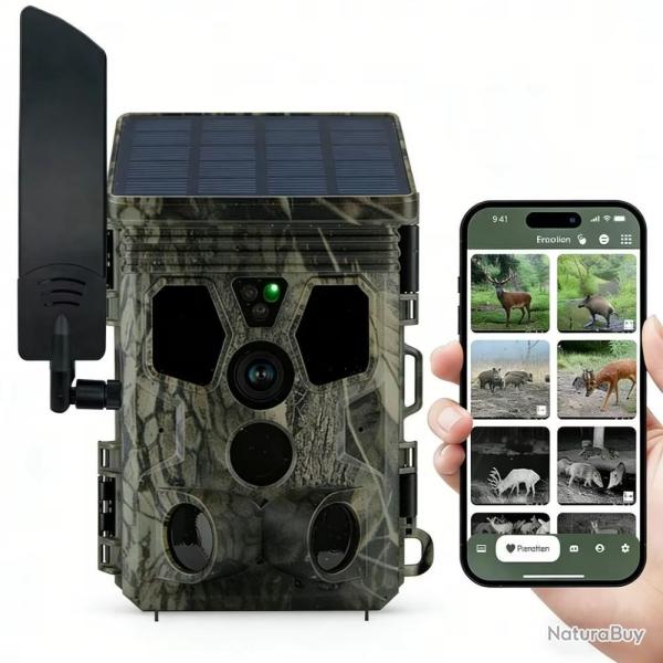 Cam�ra Chasse Pi�ge Photo 4G Solaire Suntekcam HC603Pro 30 MP 2K Infrarouge Invisible IP66
