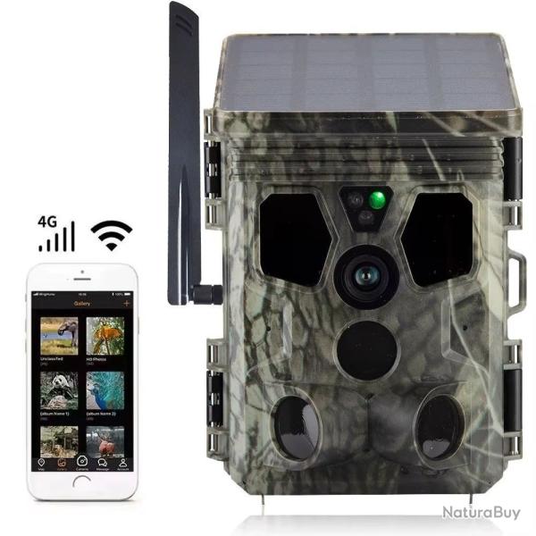 Pi�ge Photo Cam�ra Chasse 4G Solaire HC603Pro Suntekcam Vision Nocturne 940 nm D�tection 21 m