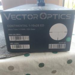Lunette vector optics 1-10x28 ED SCFF-47