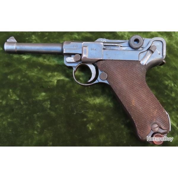 Pistolet P 08 dwm double date 1920/1921 calibre 9 X19