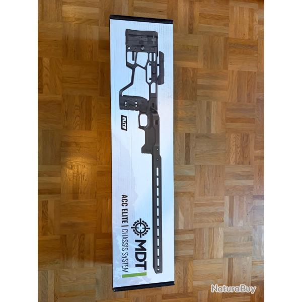 Ch�ssis MDT ACC Elite Tikka SA pour droitier - Titanium Blue - neuf