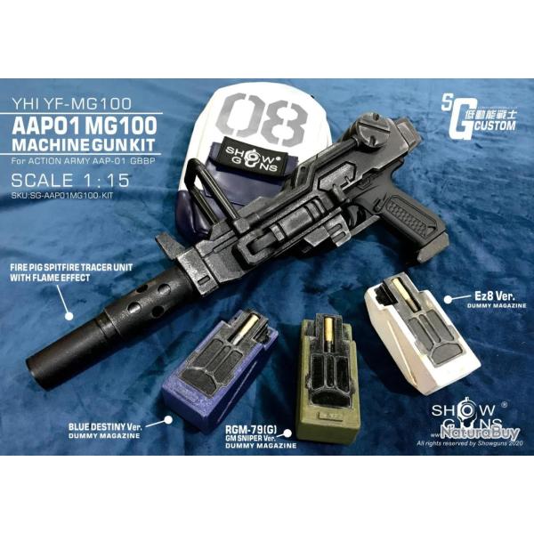 Kit GM 08 MS Team MG100 pour GBB AAP-01 C&C TAC GM 08 MS Team MG100 Kit AAP01 Px Net C&C TAC