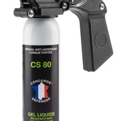 A&eacute;rosol Gel CS 80 100 ml avec Poign&eacute;e Concorde Defender