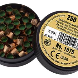 Bo&icirc;te de 250 Amorces Cannel&eacute;es Poudre Noire - N&deg;1075 RWS