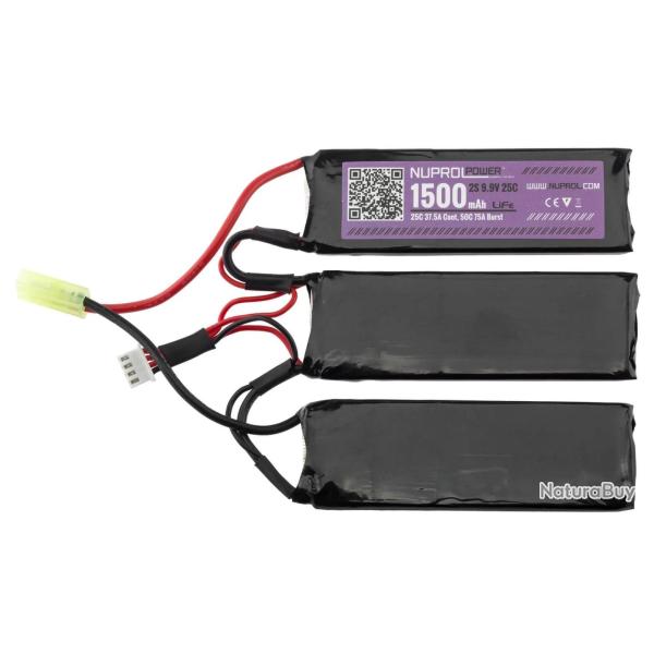 Batterie Li-Fe Power 9,9V 1500mAh 25C Nunchunk - Nuprol