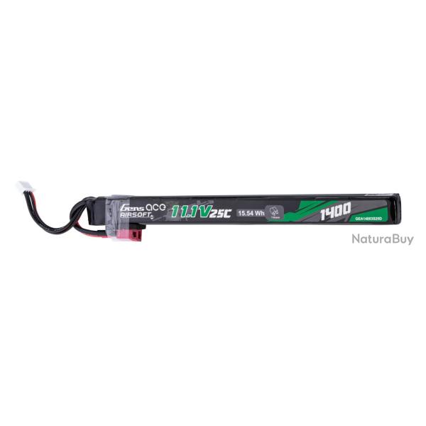 Batterie LiPo 11.1V 1400mAh 1 Stick Connecteur T-Dean - Genspow