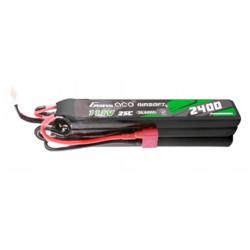 Batterie LiPo 11.1V 2400 mAh 25C 3 Sticks T-Dean 3 &Eacute;l&eacute;ments Genspow