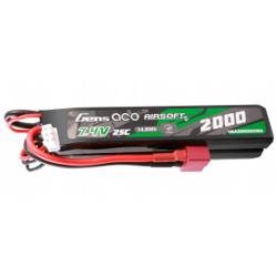 Batterie LiPo 7,4V 2000mAh 25C 2S Connecteur T-Dean - Genspow